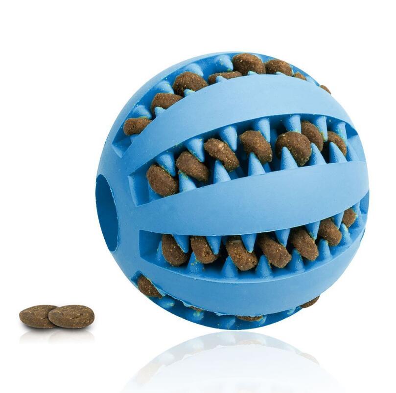 Cute Funny Rubber Dog Ball Toy And Slow Feeder