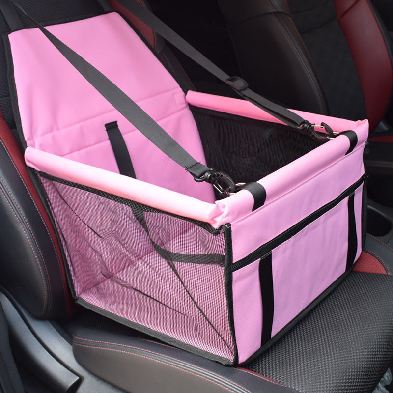 Breathable Pet Car Bag With Zipper Pocket Design