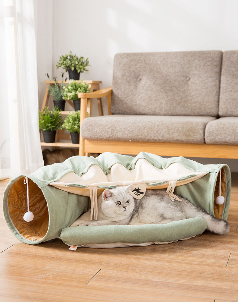 Durable Washable Collapsible Cat Tunnel