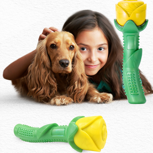 Cute Rose Shaped Dogs Chew Toy