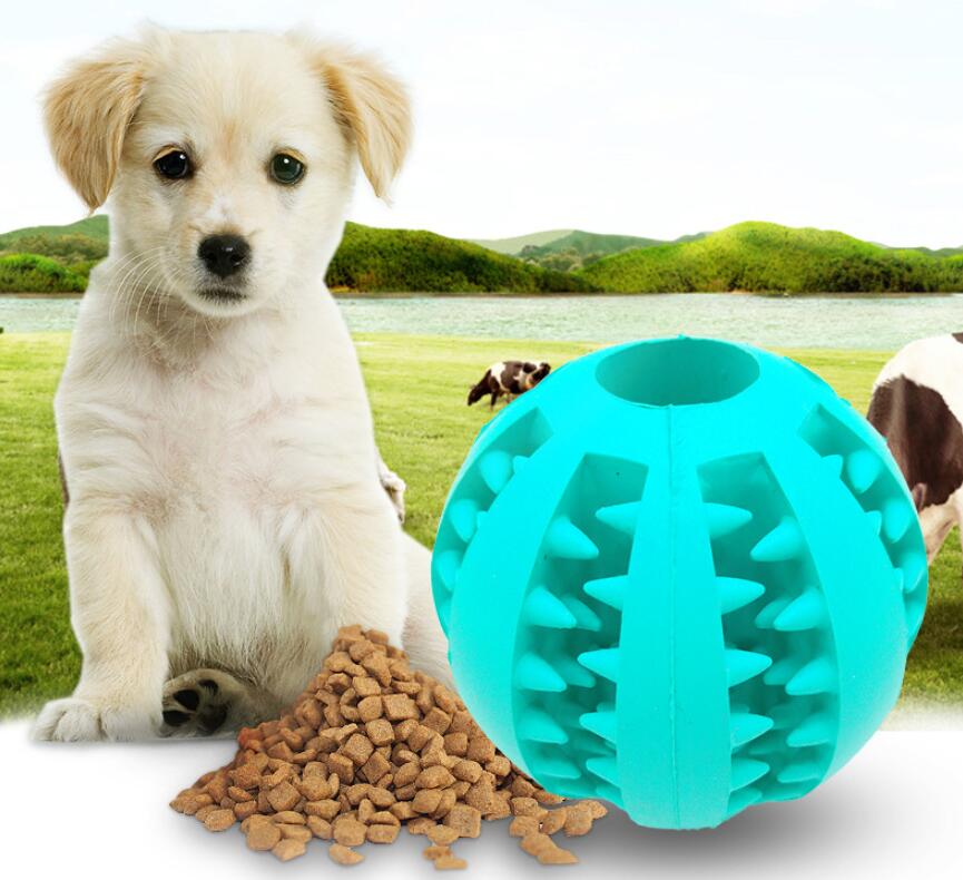 Cute Funny Rubber Dog Ball Toy And Slow Feeder