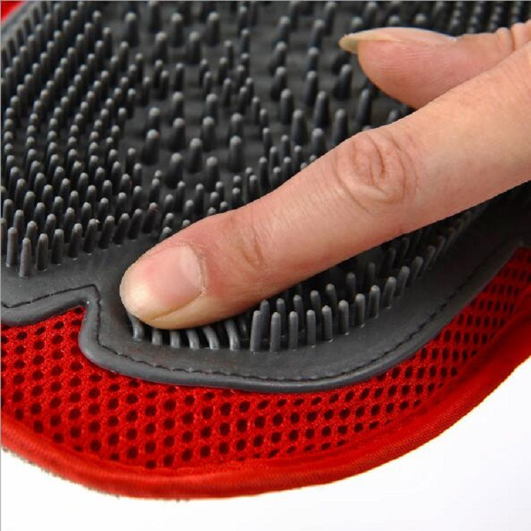 Dog fur and grooming massage brush