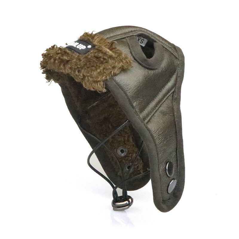 Dog Winter Pilot Hat with Ear Flaps for Cold Weather!