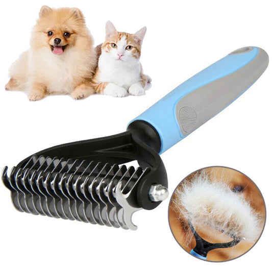 Pet double sided grooming brush comb