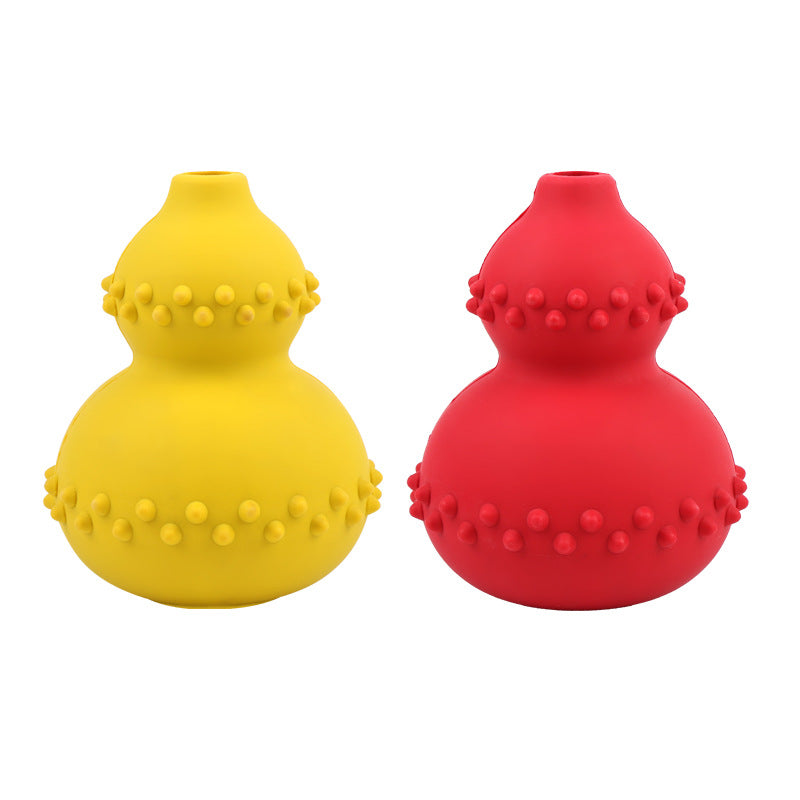 Natural rubber pet toy resistant to biting and grinding teeth