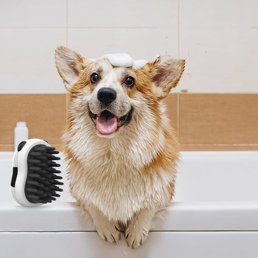 Wet And Dry Dog Cat Bath/Massage Brush