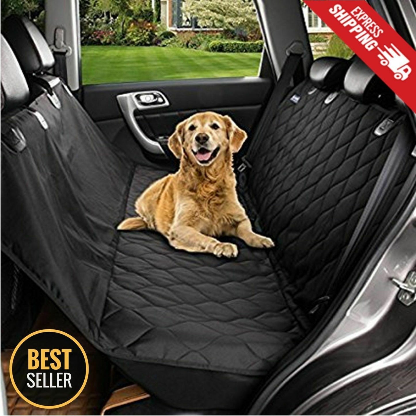 Pet Seat Cover For Cars, Trucks, SUV With Waterproof Protector