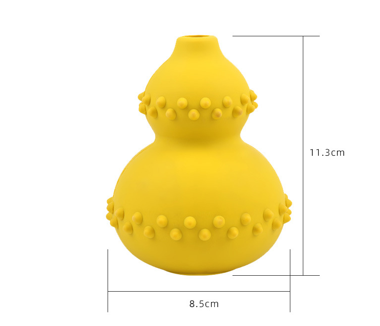 Natural rubber pet toy resistant to biting and grinding teeth