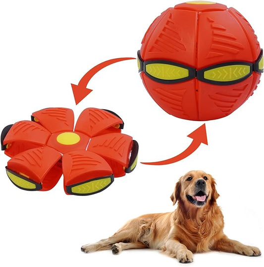 Flying UFO saucer shaped ball pet toys