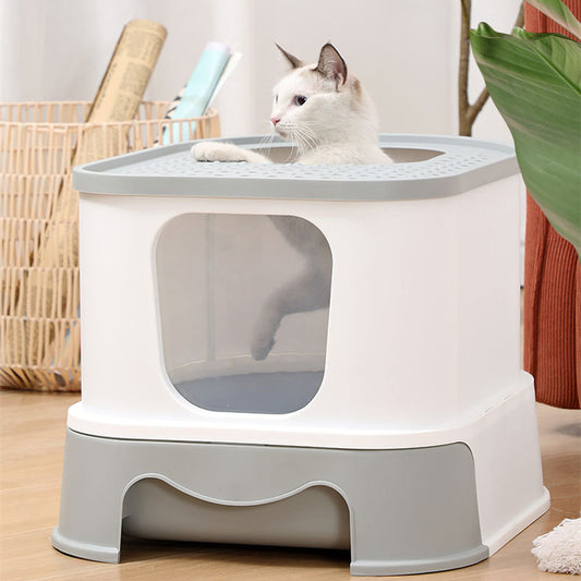 Litter Basin Cat Toilet With Splash Prevention