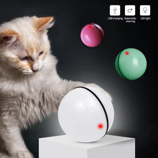 LED Electronic Rolling Ball And Funny Cat Toy